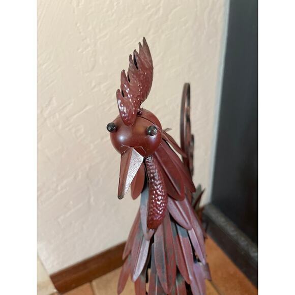 Metal sculpture rooster indoor/outdoor - Picture 3 of 5